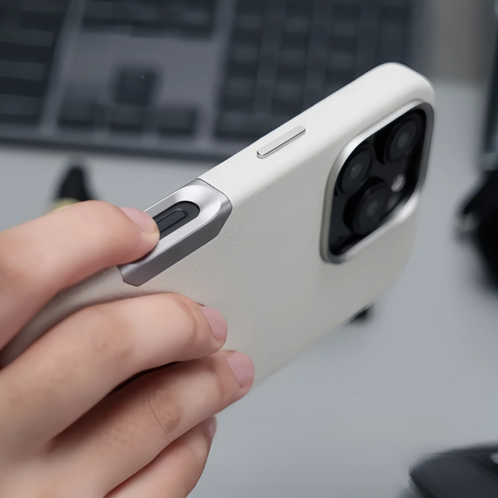 LEATHER SLIM DESIGN APPLE IPHONE CASE | FINE TEXTURED PREMIUM DESIGN WITH INTERNAL FLOCKING SHOCK-ABSORBING ULTIMATE PROTECTION | 360° SHOCKPROOF WITH CAMERA LENS PROTECTOR METAL INDEPENDENT BUTTON AND MAGSAFE