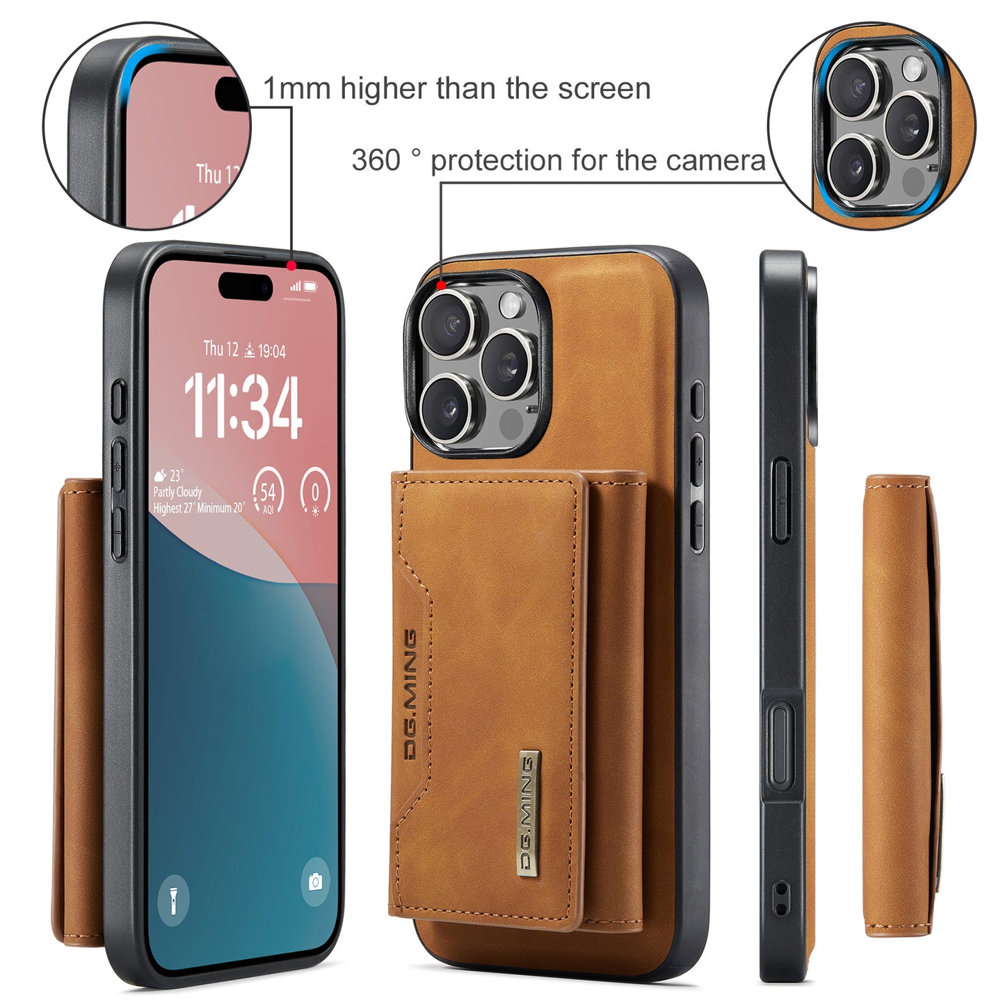 LUXURY RETRO LEATHER WALLET IPHONE CASE | MULTIFUNCTIONAL DESIGN WITH CARD HOLDER & MAGNETIC FLIP | DURABLE SHOCK-RESISTANT BUILD FOR ULTIMATE PROTECTION & ELEGANCE