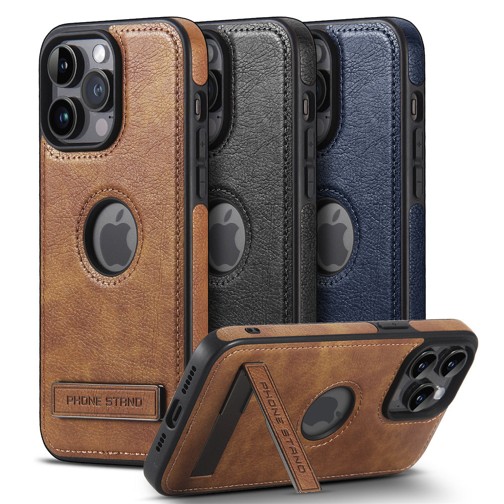 PREMIUM VEGAN LEATHER APPLE IPHONE CASE WITH BUILT-IN KICKSTAND | CLASSIC VINTAGE DESIGN WITH DURABLE SHOCKPROOF PROTECTION | MAGSAFE COMPATIBLE