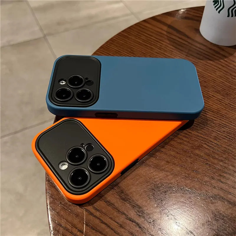 MINIMALISTIC PREMIUM APPLE IPHONE CASE | SLEEK DESIGN WITH HIGH-IMPACT PROTECTION | ULTRA-LIGHTWEIGHT STYLISH ANTI-FINGERPRINT AND ANTI-SCRATCH 360° SHOCKPROOF | WITH CAMERA LENS PROTECTOR