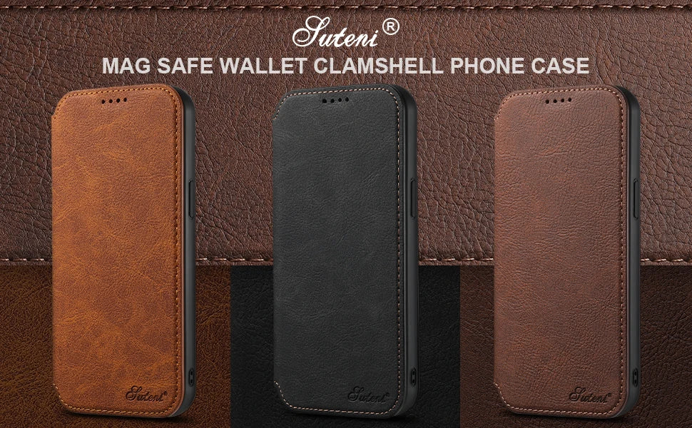 HIGH QUALITY LEATHER WALLET IPHONE CASE | MAGSAFE COMPATIBLE | DURABLE SHOCKPROOF AND STYLISH IPHONE CASE | LIMITED EDITION