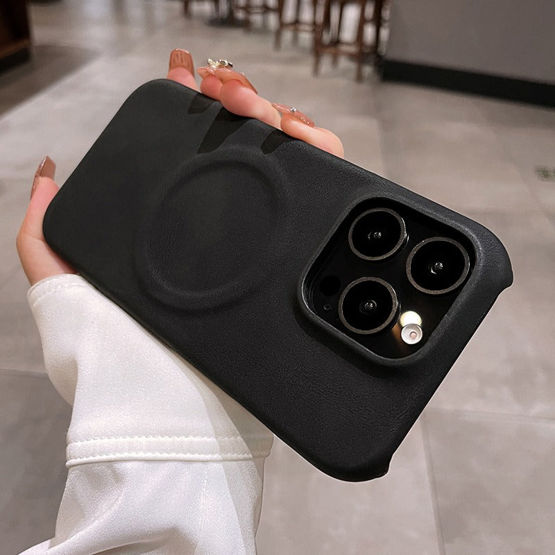 PREMIUM RETRO LEATHER MAGSAFE CASE | WIRELESS CHARGING READY WITH MAGNETIC DESIGN FOR IPHONE | LUXURIOUS STYLE AND FUNCTIONALITY