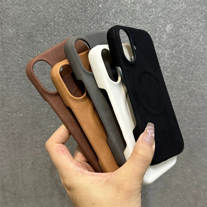 PREMIUM RETRO LEATHER MAGSAFE CASE | WIRELESS CHARGING READY WITH MAGNETIC DESIGN FOR IPHONE | LUXURIOUS STYLE AND FUNCTIONALITY