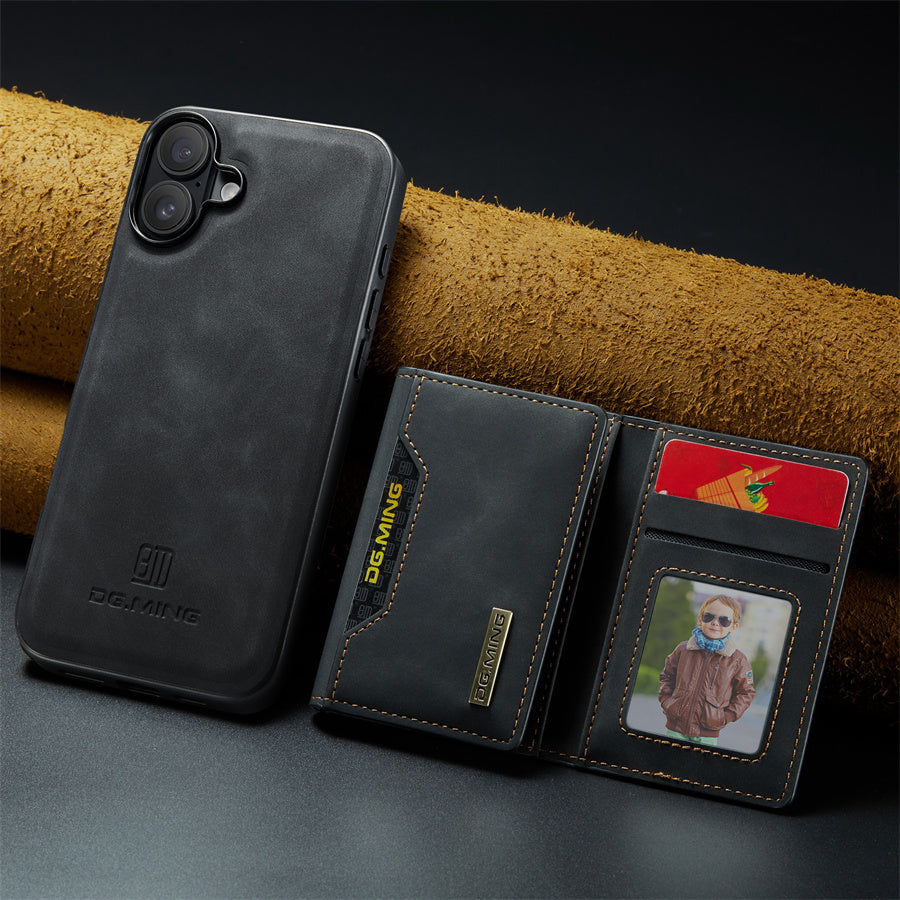 LUXURY RETRO LEATHER WALLET IPHONE CASE | MULTIFUNCTIONAL DESIGN WITH CARD HOLDER & MAGNETIC FLIP | DURABLE SHOCK-RESISTANT BUILD FOR ULTIMATE PROTECTION & ELEGANCE