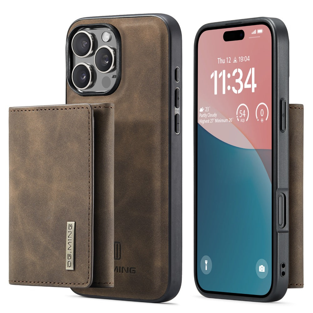 LUXURY RETRO LEATHER WALLET IPHONE CASE | MULTIFUNCTIONAL DESIGN WITH CARD HOLDER & MAGNETIC FLIP | DURABLE SHOCK-RESISTANT BUILD FOR ULTIMATE PROTECTION & ELEGANCE