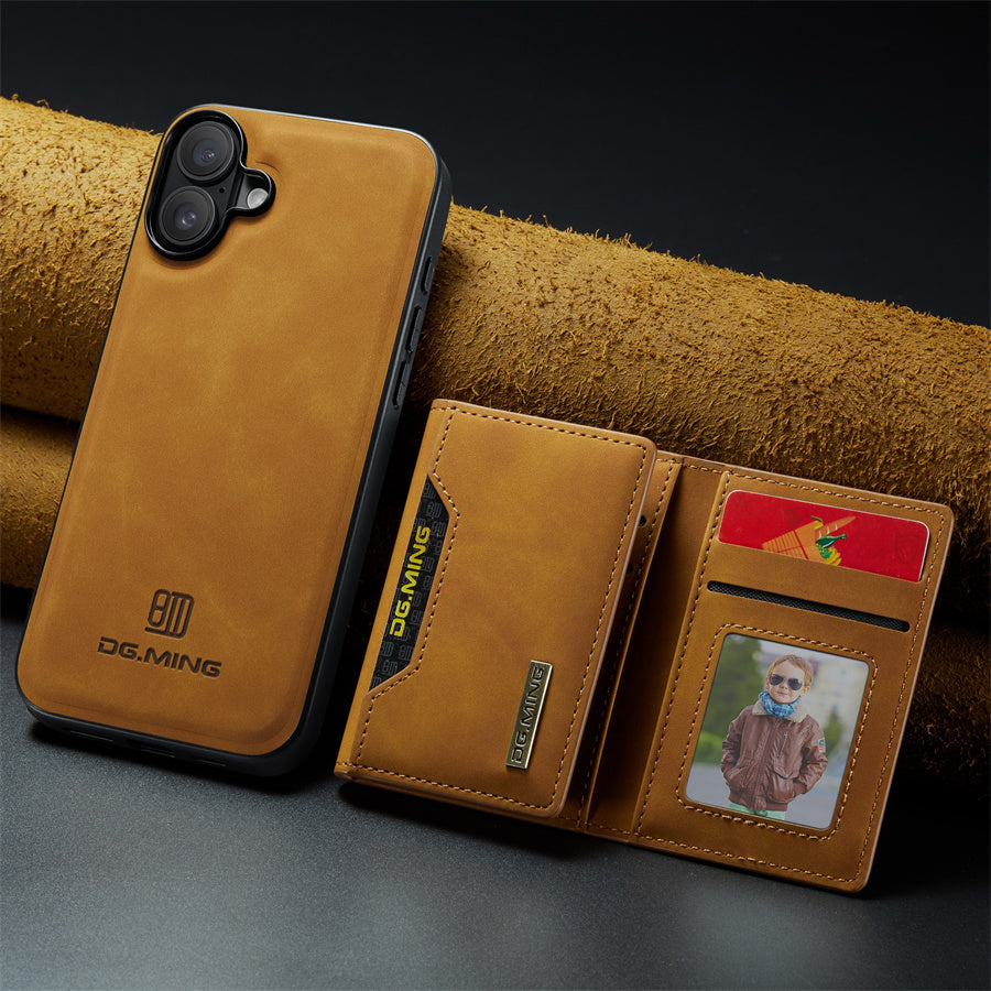 LUXURY RETRO LEATHER WALLET IPHONE CASE | MULTIFUNCTIONAL DESIGN WITH CARD HOLDER & MAGNETIC FLIP | DURABLE SHOCK-RESISTANT BUILD FOR ULTIMATE PROTECTION & ELEGANCE