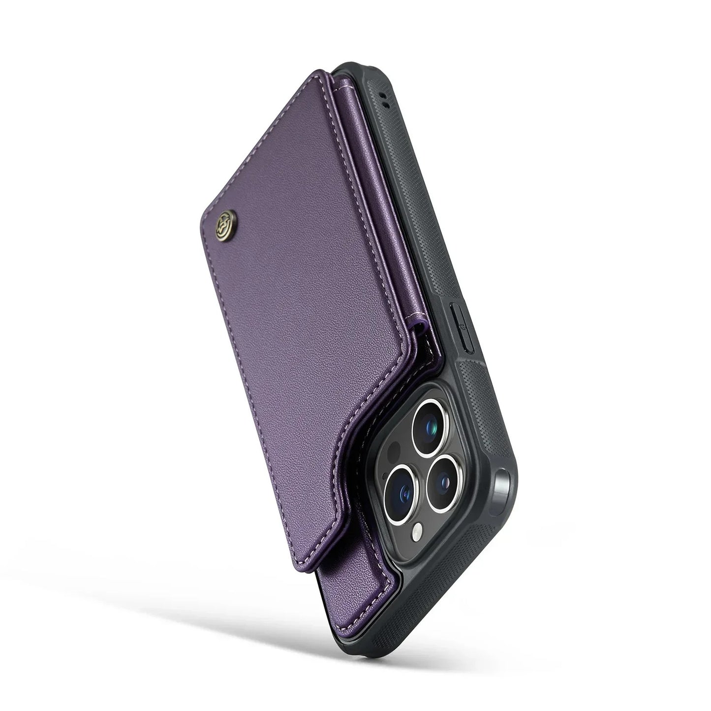 LUXURY MULTI-FUNCTION LEATHER APPLE IPHONE CASE | ELEGANT WALLET DESIGN WITH MAGNETIC FLIP COVER | CARD STORAGE WITH MULTIPLE SLOTS AND CASH HOLDER | 360° DROP PROTECTION AND MAGSAFE COMPATIBLE