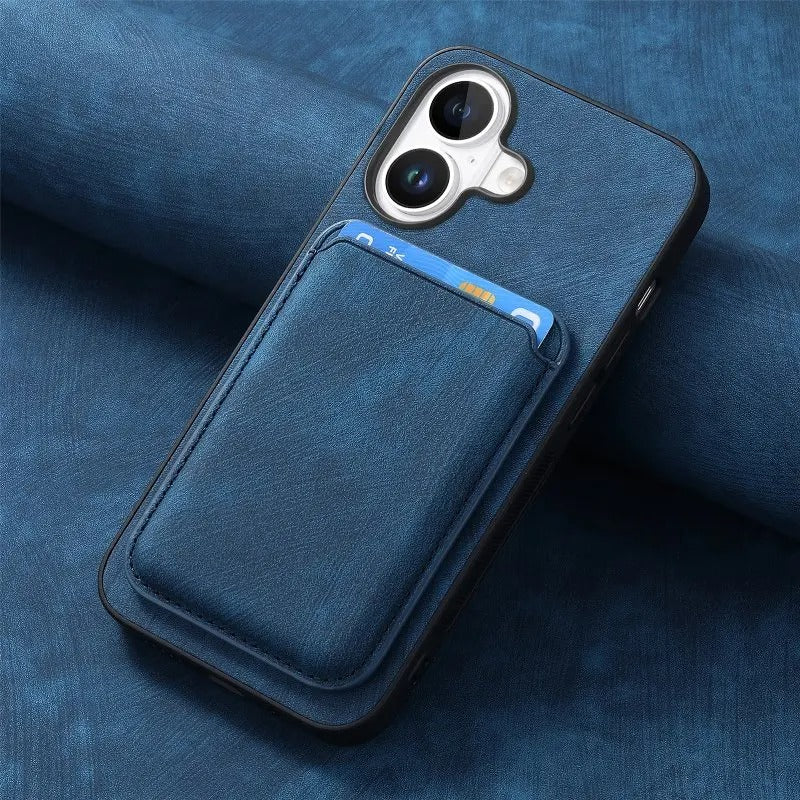 ELEGANT MAGNETIC WALLET IPHONE CASE | HIGH-QUALITY LEATHER FINISH WITH REMOVABLE MAGSAFE WALLET, MULTI-CARD SLOT DESIGN, DURABLE AND SLIM PROFILE | 360° CAMERA PROTECTION, ANTI-SCRATCH SURFACE WITH PREMIUM TEXTURED LOOK