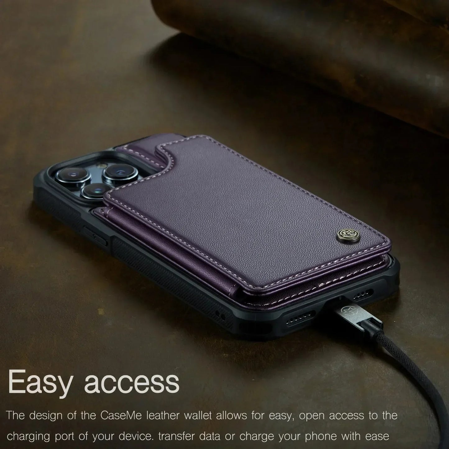 LUXURY MULTI-FUNCTION LEATHER APPLE IPHONE CASE | ELEGANT WALLET DESIGN WITH MAGNETIC FLIP COVER | CARD STORAGE WITH MULTIPLE SLOTS AND CASH HOLDER | 360° DROP PROTECTION AND MAGSAFE COMPATIBLE