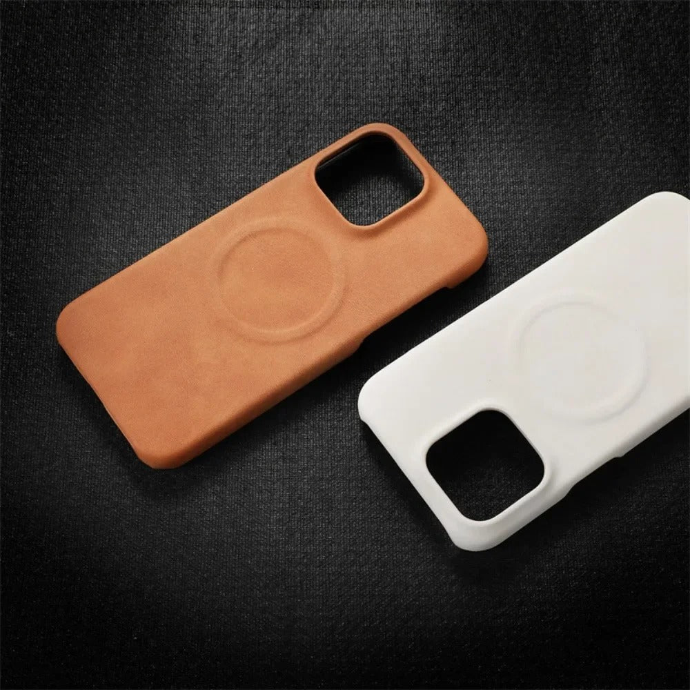 PREMIUM RETRO LEATHER MAGSAFE CASE | WIRELESS CHARGING READY WITH MAGNETIC DESIGN FOR IPHONE | LUXURIOUS STYLE AND FUNCTIONALITY
