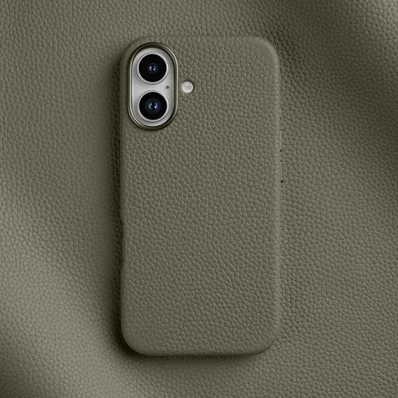 PREMIUM LEATHER IPHONE CASE | MAGSAFE COMPATIBLE WITH SHOCKPROOF 360° PROTECTION | LUXURIOUS ANTI-FINGERPRINT DESIGN WITH SOFT FLOCKING INTERIOR