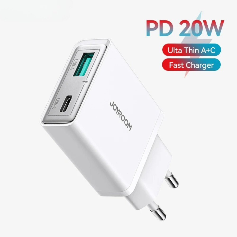 ULTRA-THIN 20W & 30W USB-C/A FAST CHARGER | PD FAST CHARGE & QC 3.0 | PORTABLE TRAVEL WALL ADAPTER