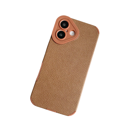 RETRO DUAL COLOR LEATHER TEXTURE CASE FOR IPHONE | PREMIUM CAMERA PROTECTION & ELEGANT LEATHER DESIGN | MAGSAFE COMPATIBLE