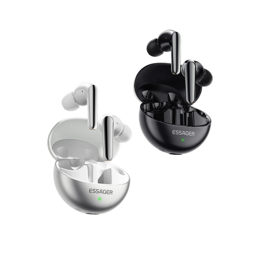 HI-FI WIRELESS BLUETOOTH 5.3 EARBUDS | SPORTS & MUSIC | DUAL NOISE CANCELLATION | TOUCH CONTROL | BUILT-IN MICROPHONE