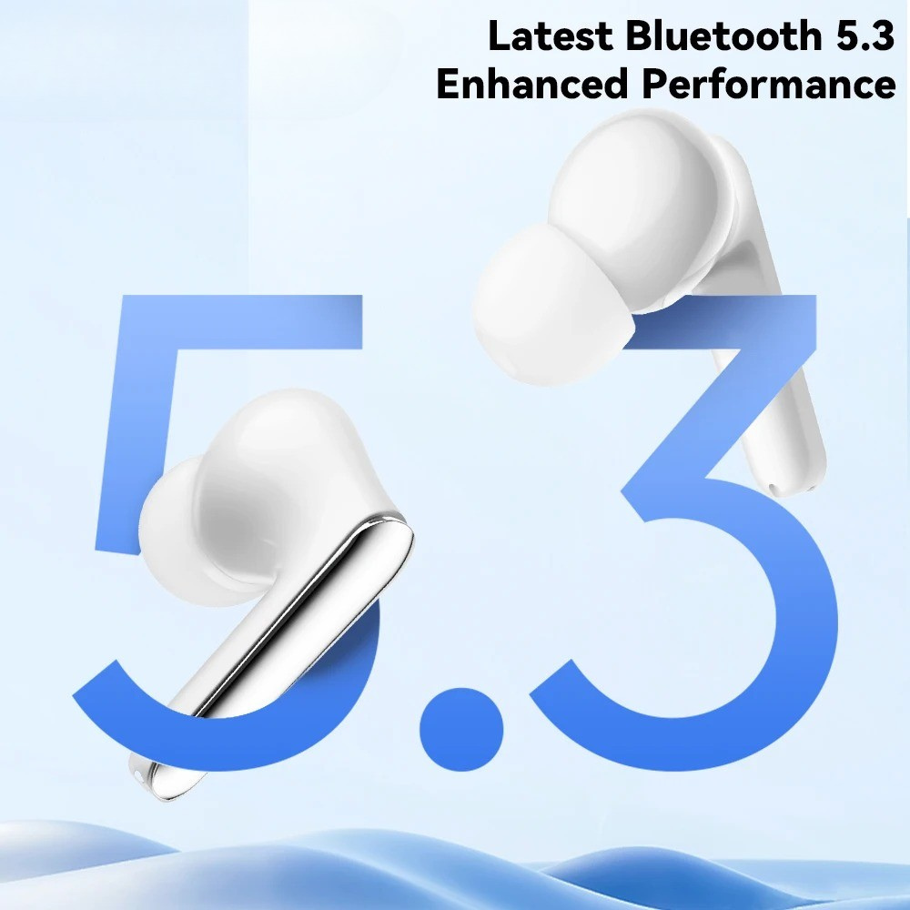 HI-FI WIRELESS BLUETOOTH 5.3 EARBUDS | SPORTS & MUSIC | DUAL NOISE CANCELLATION | TOUCH CONTROL | BUILT-IN MICROPHONE