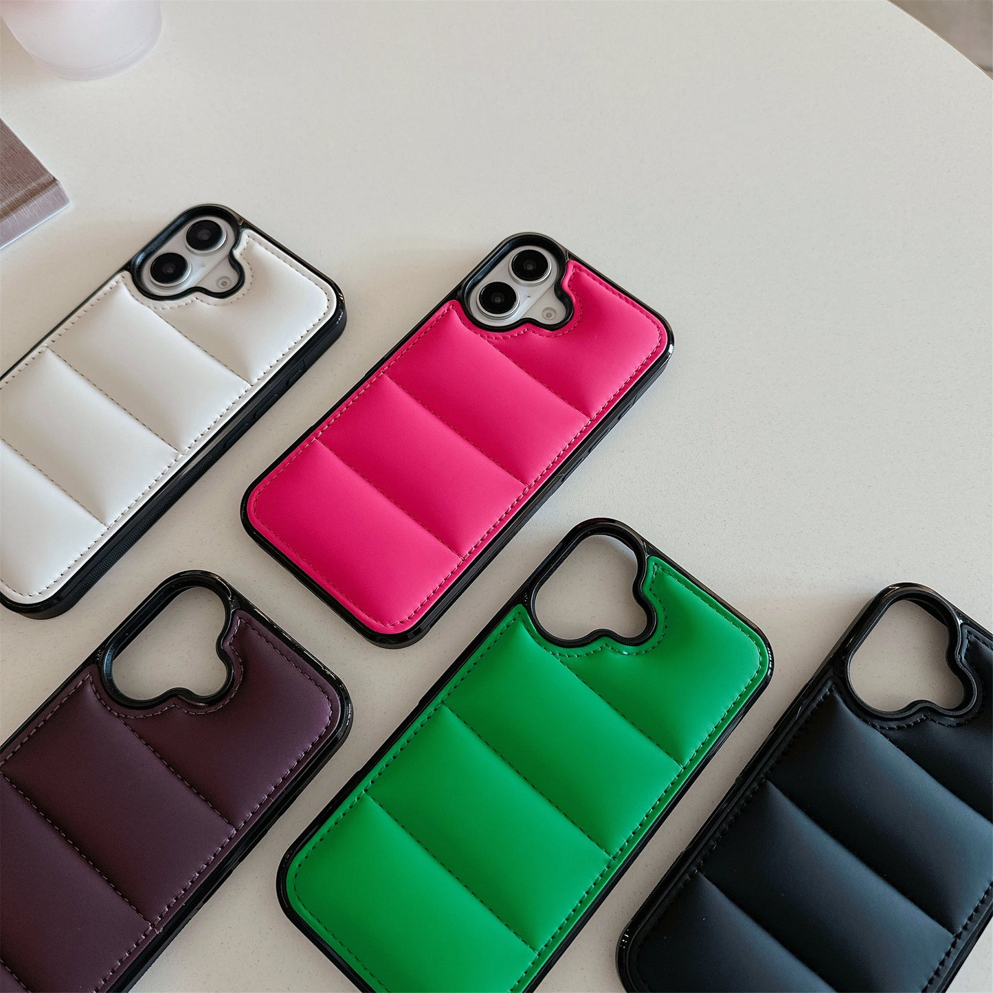 PADDED LUXURY IPHONE CASE | SOFT LEATHER-LIKE DESIGN WITH ELEGANT STITCHED DETAILING | SHOCKPROOF AND SLIM FIT FOR ELEGANT PROTECTION