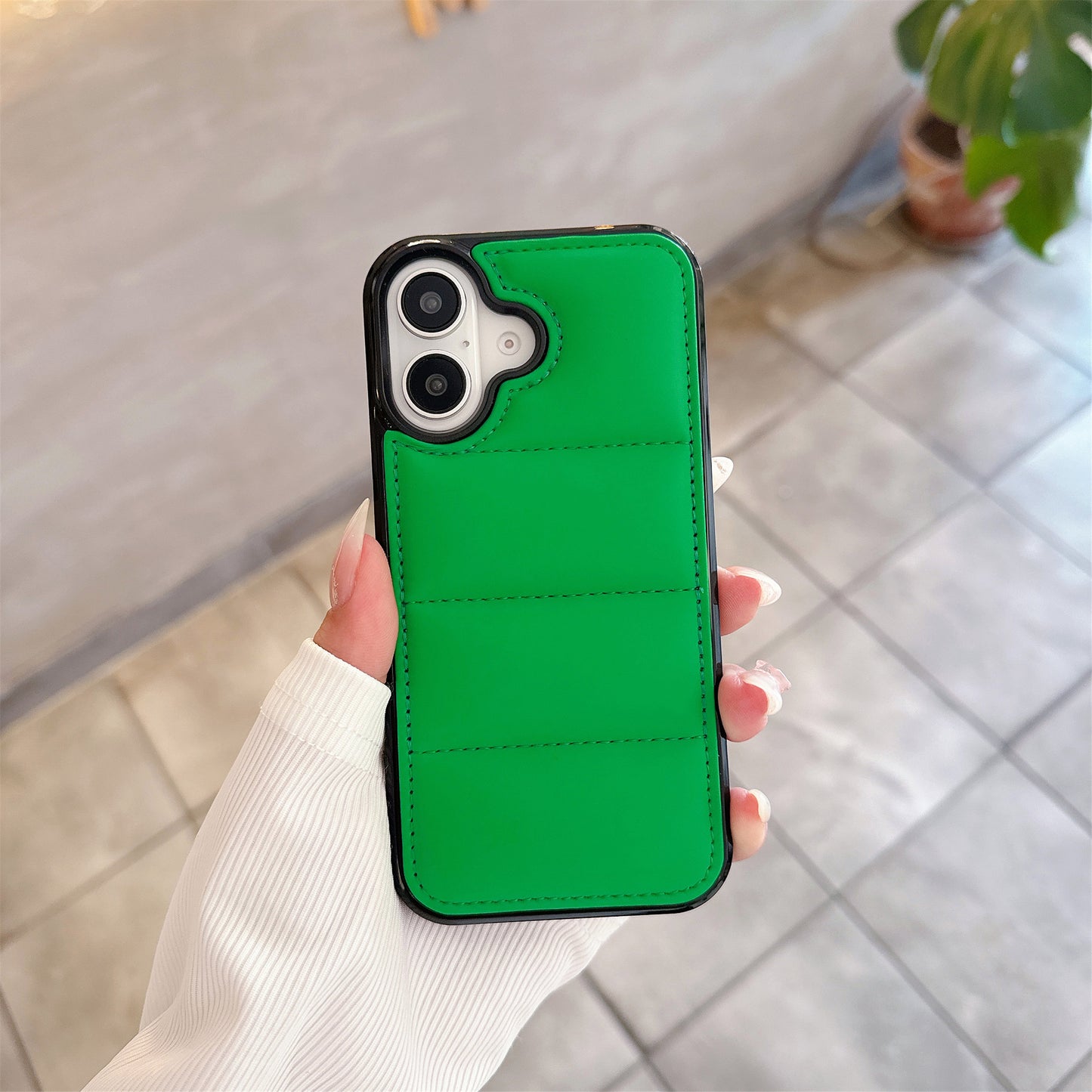 PADDED LUXURY IPHONE CASE | SOFT LEATHER-LIKE DESIGN WITH ELEGANT STITCHED DETAILING | SHOCKPROOF AND SLIM FIT FOR ELEGANT PROTECTION