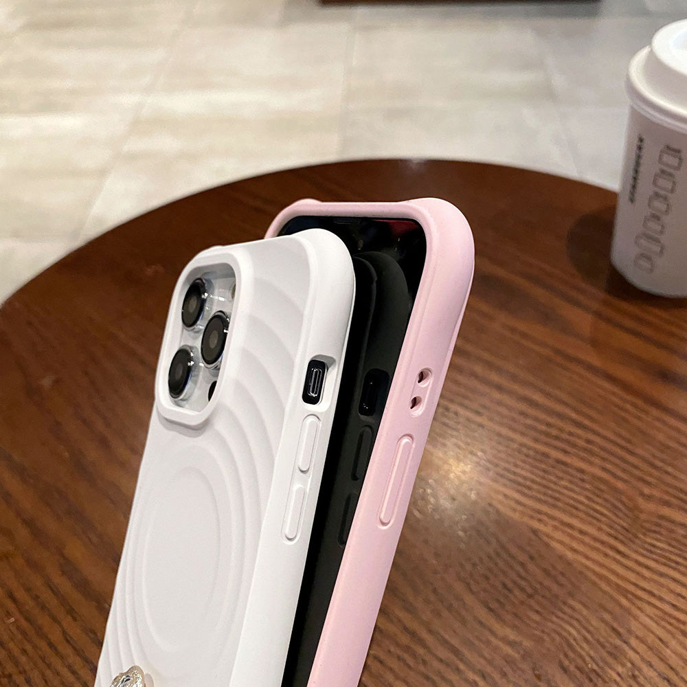 3D SOLID SILICONE IPHONE CASE | HIGH-QUALITY NON-SLIP SHOCKPROOF AND STYLISH TEXTURE | WIRELESS CHARGE MAGSAFE COMPATIBLE