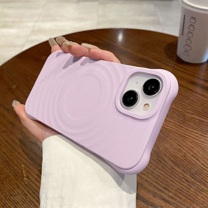 3D SOLID SILICONE IPHONE CASE | HIGH-QUALITY NON-SLIP SHOCKPROOF AND STYLISH TEXTURE | WIRELESS CHARGE MAGSAFE COMPATIBLE