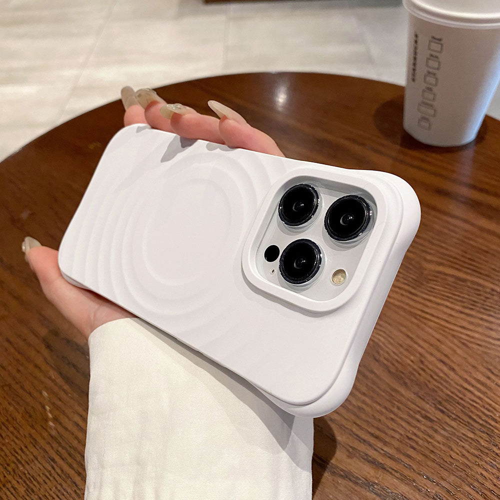 3D SOLID SILICONE IPHONE CASE | HIGH-QUALITY NON-SLIP SHOCKPROOF AND STYLISH TEXTURE | WIRELESS CHARGE MAGSAFE COMPATIBLE