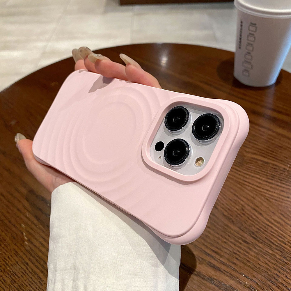 3D SOLID SILICONE IPHONE CASE | HIGH-QUALITY NON-SLIP SHOCKPROOF AND STYLISH TEXTURE | WIRELESS CHARGE MAGSAFE COMPATIBLE