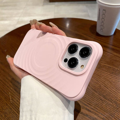 3D SOLID SILICONE IPHONE CASE | HIGH-QUALITY NON-SLIP SHOCKPROOF AND STYLISH TEXTURE | WIRELESS CHARGE MAGSAFE COMPATIBLE
