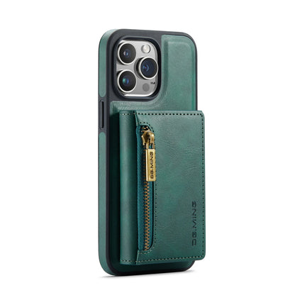 RETRO 2-IN-1 LEATHER IPHONE WALLET CASE | 2-IN-1 DETACHABLE MAGNETIC DESIGN WITH ZIPPERED STORAGE AND MULTIPLE CARD SLOTS | SHOCKPROOF AND ULTRA-PREMIUM PROTECTION WITH 360° CAMERA PROTECTION