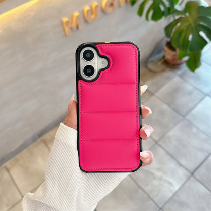 PADDED LUXURY IPHONE CASE | SOFT LEATHER-LIKE DESIGN WITH ELEGANT STITCHED DETAILING | SHOCKPROOF AND SLIM FIT FOR ELEGANT PROTECTION