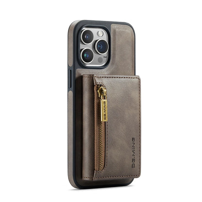 RETRO 2-IN-1 LEATHER IPHONE WALLET CASE | 2-IN-1 DETACHABLE MAGNETIC DESIGN WITH ZIPPERED STORAGE AND MULTIPLE CARD SLOTS | SHOCKPROOF AND ULTRA-PREMIUM PROTECTION WITH 360° CAMERA PROTECTION