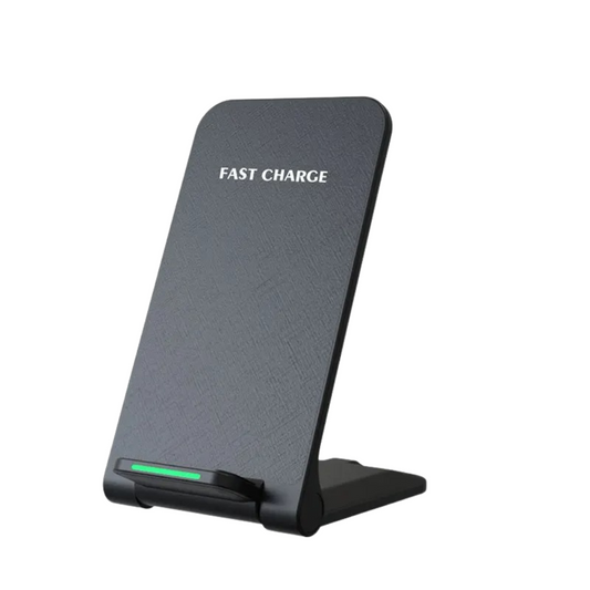 PREMIUM FAST WIRELESS 15W CHARGER STAND & PAD | UNIVERSAL INDUCTION DOCK | SLIM & EFFICIENT CHARGING STATION