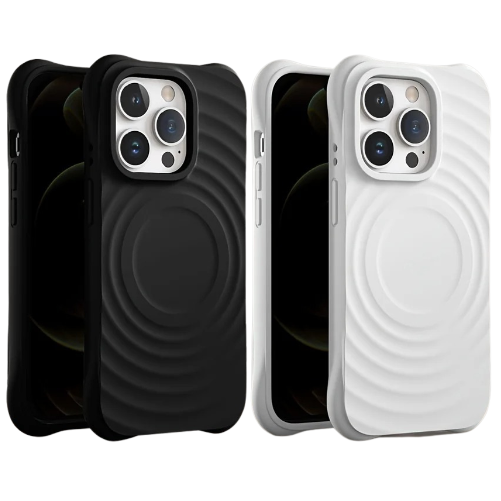 3D SOLID SILICONE IPHONE CASE | HIGH-QUALITY NON-SLIP SHOCKPROOF AND STYLISH TEXTURE | WIRELESS CHARGE MAGSAFE COMPATIBLE
