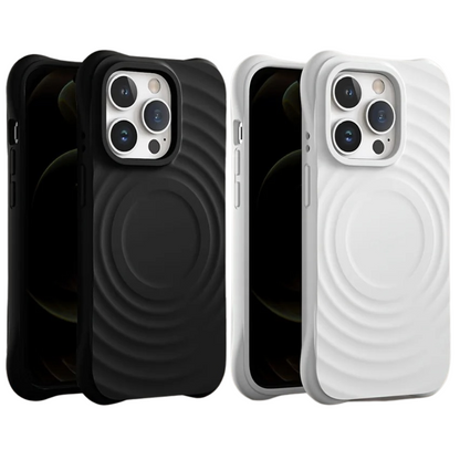 3D SOLID SILICONE IPHONE CASE | HIGH-QUALITY NON-SLIP SHOCKPROOF AND STYLISH TEXTURE | WIRELESS CHARGE MAGSAFE COMPATIBLE