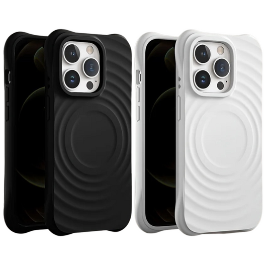 3D SOLID SILICONE IPHONE CASE | HIGH-QUALITY NON-SLIP SHOCKPROOF AND STYLISH TEXTURE | WIRELESS CHARGE MAGSAFE COMPATIBLE