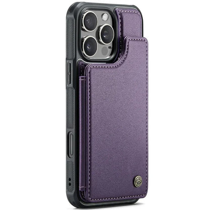 LUXURY MULTI-FUNCTION LEATHER APPLE IPHONE CASE | ELEGANT WALLET DESIGN WITH MAGNETIC FLIP COVER | CARD STORAGE WITH MULTIPLE SLOTS AND CASH HOLDER | 360° DROP PROTECTION AND MAGSAFE COMPATIBLE