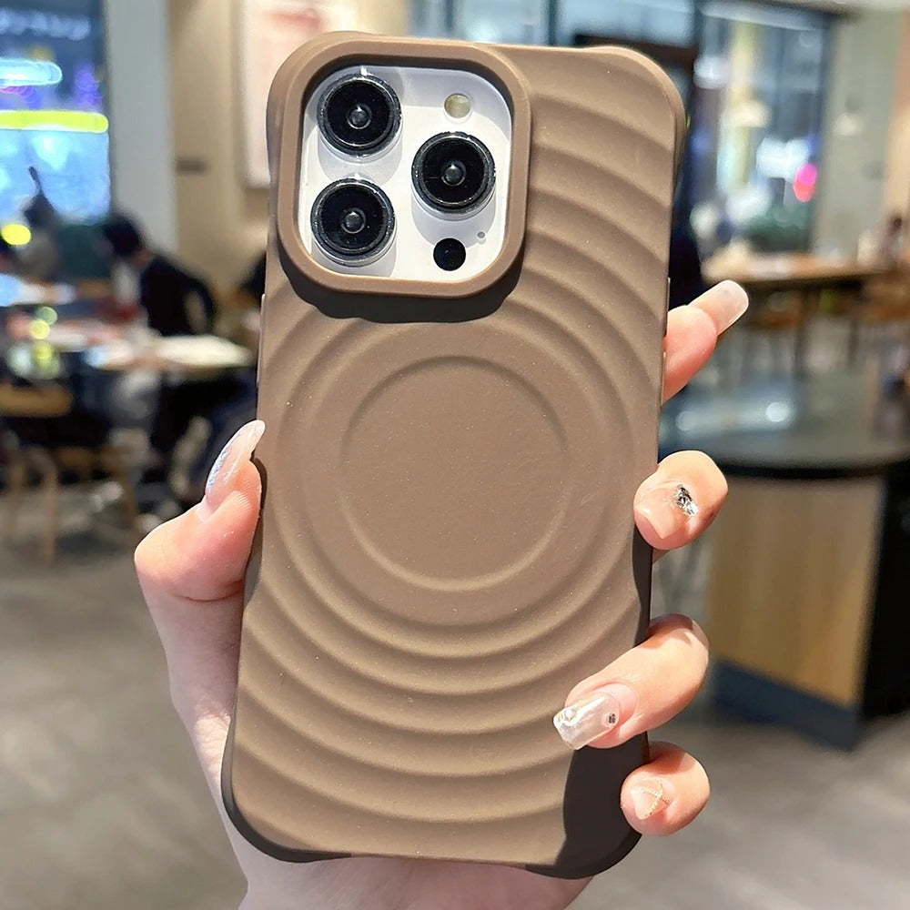 3D SOLID SILICONE IPHONE CASE | HIGH-QUALITY NON-SLIP SHOCKPROOF AND STYLISH TEXTURE | WIRELESS CHARGE MAGSAFE COMPATIBLE