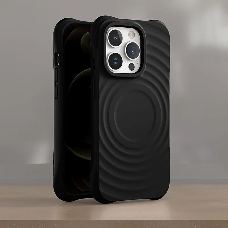 3D SOLID SILICONE IPHONE CASE | HIGH-QUALITY NON-SLIP SHOCKPROOF AND STYLISH TEXTURE | WIRELESS CHARGE MAGSAFE COMPATIBLE