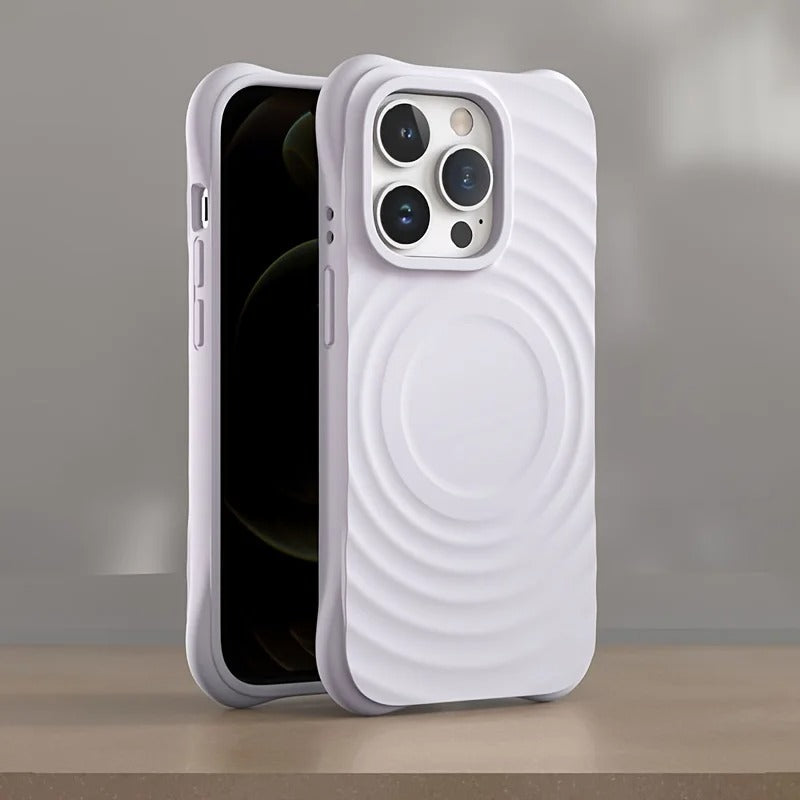3D SOLID SILICONE IPHONE CASE | HIGH-QUALITY NON-SLIP SHOCKPROOF AND STYLISH TEXTURE | WIRELESS CHARGE MAGSAFE COMPATIBLE