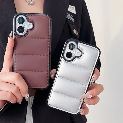 PADDED LUXURY IPHONE CASE | SOFT LEATHER-LIKE DESIGN WITH ELEGANT STITCHED DETAILING | SHOCKPROOF AND SLIM FIT FOR ELEGANT PROTECTION