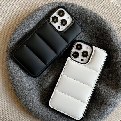 PADDED LUXURY IPHONE CASE | SOFT LEATHER-LIKE DESIGN WITH ELEGANT STITCHED DETAILING | SHOCKPROOF AND SLIM FIT FOR ELEGANT PROTECTION