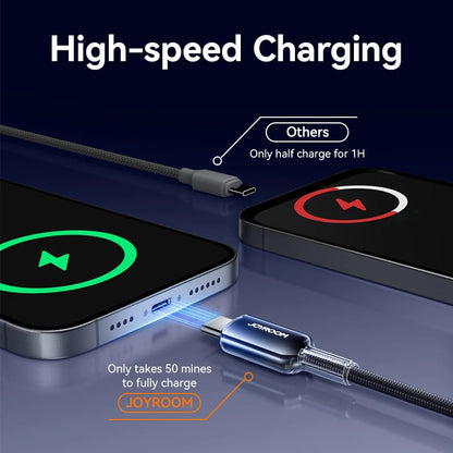 60W ULTRA-FAST USB-C TO USB-C CABLE | PD Rapid Charging Cord for Laptops, Tablets & Smartphones | Durable Braided Design