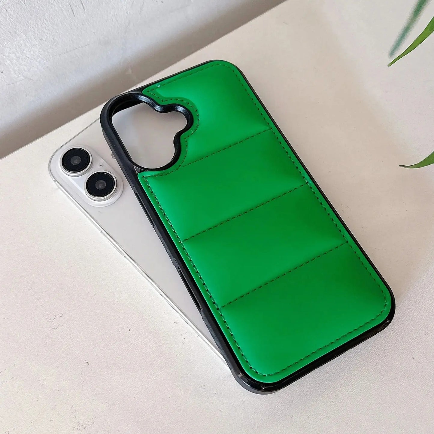 PADDED LUXURY IPHONE CASE | SOFT LEATHER-LIKE DESIGN WITH ELEGANT STITCHED DETAILING | SHOCKPROOF AND SLIM FIT FOR ELEGANT PROTECTION