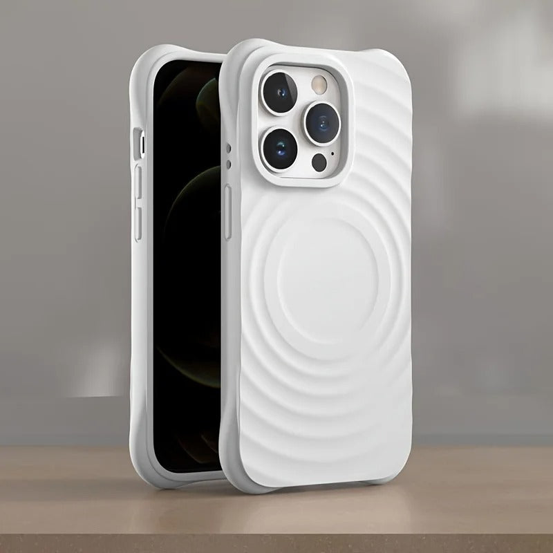3D SOLID SILICONE IPHONE CASE | HIGH-QUALITY NON-SLIP SHOCKPROOF AND STYLISH TEXTURE | WIRELESS CHARGE MAGSAFE COMPATIBLE