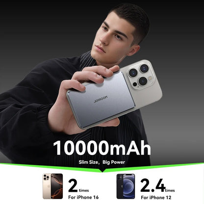 ULTRA-SLIM 20W MAGNETIC POWER BANK | 5000mAh & 10000mAh WIRELESS FAST CHARGING | 0.35 & 0.55-INCH PORTABLE CHARGER FOR IPHONE