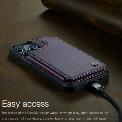 LUXURY MULTI-FUNCTION LEATHER APPLE IPHONE CASE | ELEGANT WALLET DESIGN WITH MAGNETIC FLIP COVER | CARD STORAGE WITH MULTIPLE SLOTS AND CASH HOLDER | 360° DROP PROTECTION AND MAGSAFE COMPATIBLE