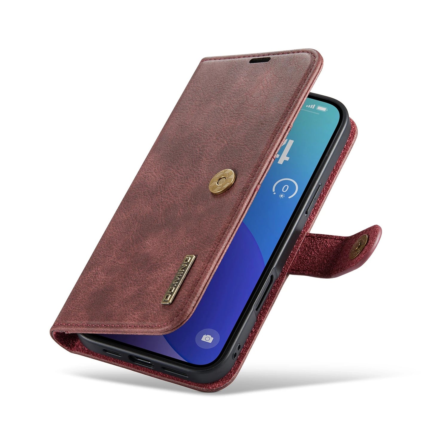 LUXURY RETRO LEATHER IPHONE WALLET CASE | PREMIUM 2-IN-1 DESIGN WITH MAGNETIC FLIP COVER FOR 360° PROTECTION | ELEGANTLY CRAFTED WITH CARD SLOTS, KICKSTAND, AND WIRELESS CHARGING SUPPORT