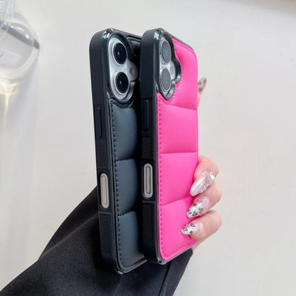 PADDED LUXURY IPHONE CASE | SOFT LEATHER-LIKE DESIGN WITH ELEGANT STITCHED DETAILING | SHOCKPROOF AND SLIM FIT FOR ELEGANT PROTECTION