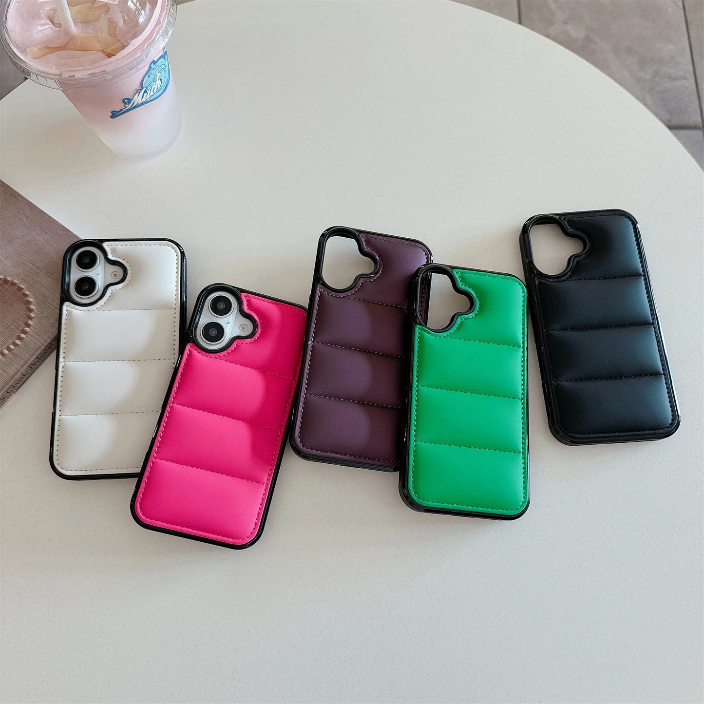 PADDED LUXURY IPHONE CASE | SOFT LEATHER-LIKE DESIGN WITH ELEGANT STITCHED DETAILING | SHOCKPROOF AND SLIM FIT FOR ELEGANT PROTECTION