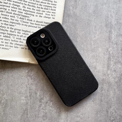 RETRO DUAL COLOR LEATHER TEXTURE CASE FOR IPHONE | PREMIUM CAMERA PROTECTION & ELEGANT LEATHER DESIGN | MAGSAFE COMPATIBLE