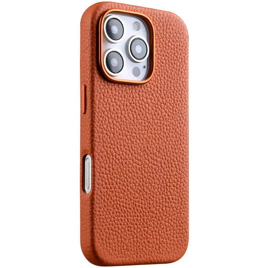 PREMIUM LEATHER IPHONE CASE | MAGSAFE COMPATIBLE WITH SHOCKPROOF 360° PROTECTION | LUXURIOUS ANTI-FINGERPRINT DESIGN WITH SOFT FLOCKING INTERIOR