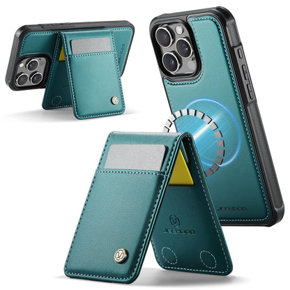 PREMIUM 2-IN-1 MAGNETIC LEATHER IPHONE CASE | SLEEK DESIGN WITH 360° SHOCK & DUST PROTECTION | DETACHABLE CARD HOLDER AND MAGSAFE COMPATIBILITY FOR ULTIMATE FUNCTIONALITY